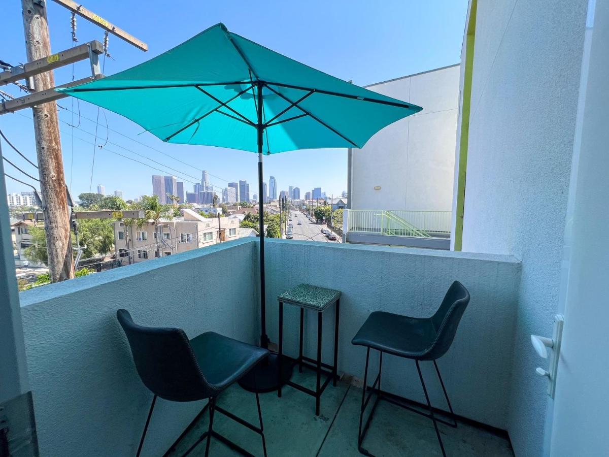 Downtown Los Angeles Skyline Balcony View Modern Penthouse المظهر الخارجي الصورة