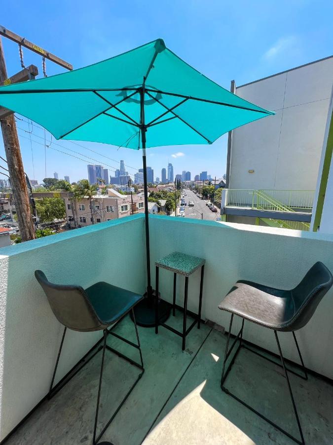 Downtown Los Angeles Skyline Balcony View Modern Penthouse المظهر الخارجي الصورة