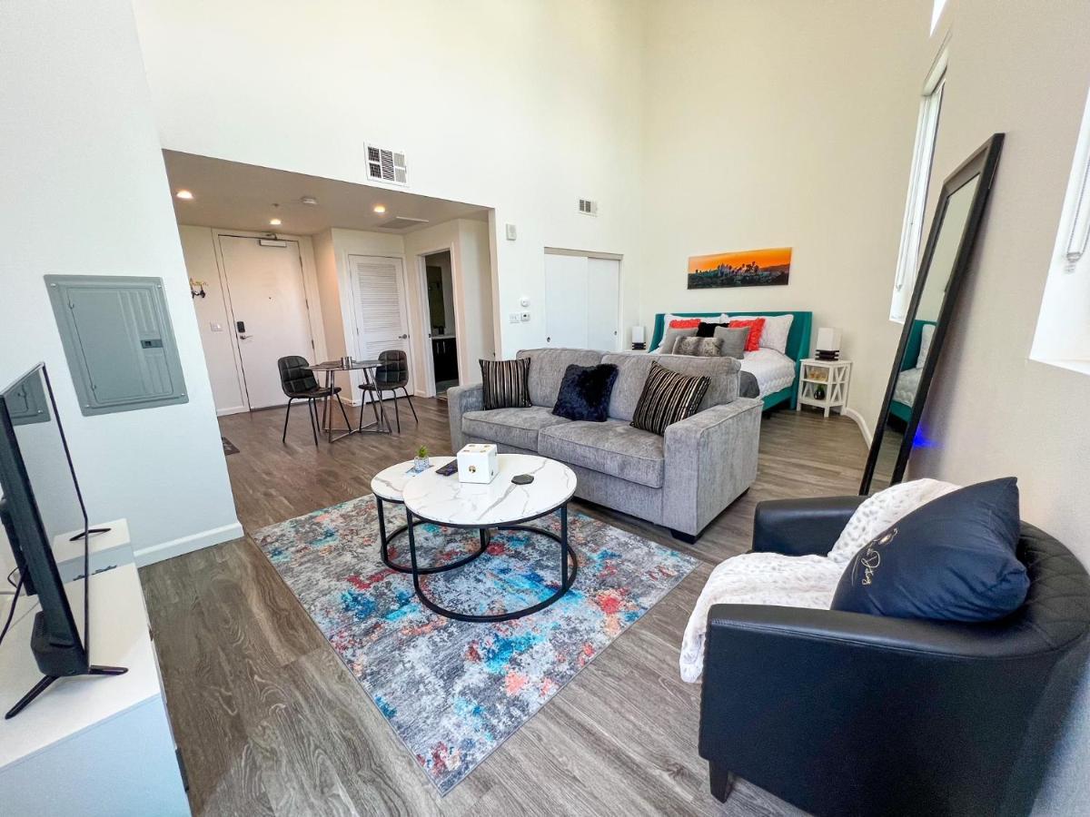 Downtown Los Angeles Skyline Balcony View Modern Penthouse المظهر الخارجي الصورة