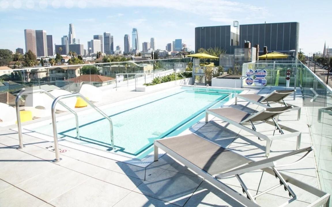 Downtown Los Angeles Skyline Balcony View Modern Penthouse المظهر الخارجي الصورة