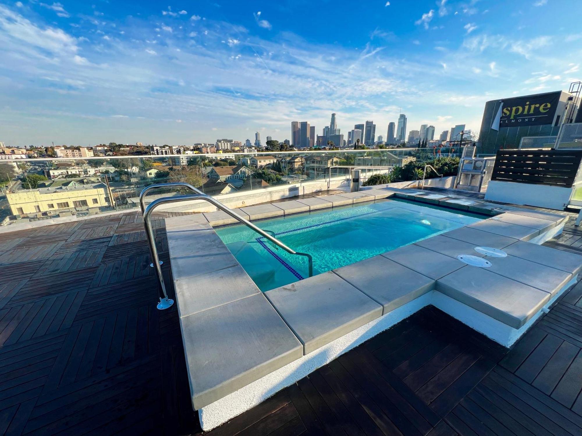 Downtown Los Angeles Skyline Balcony View Modern Penthouse المظهر الخارجي الصورة