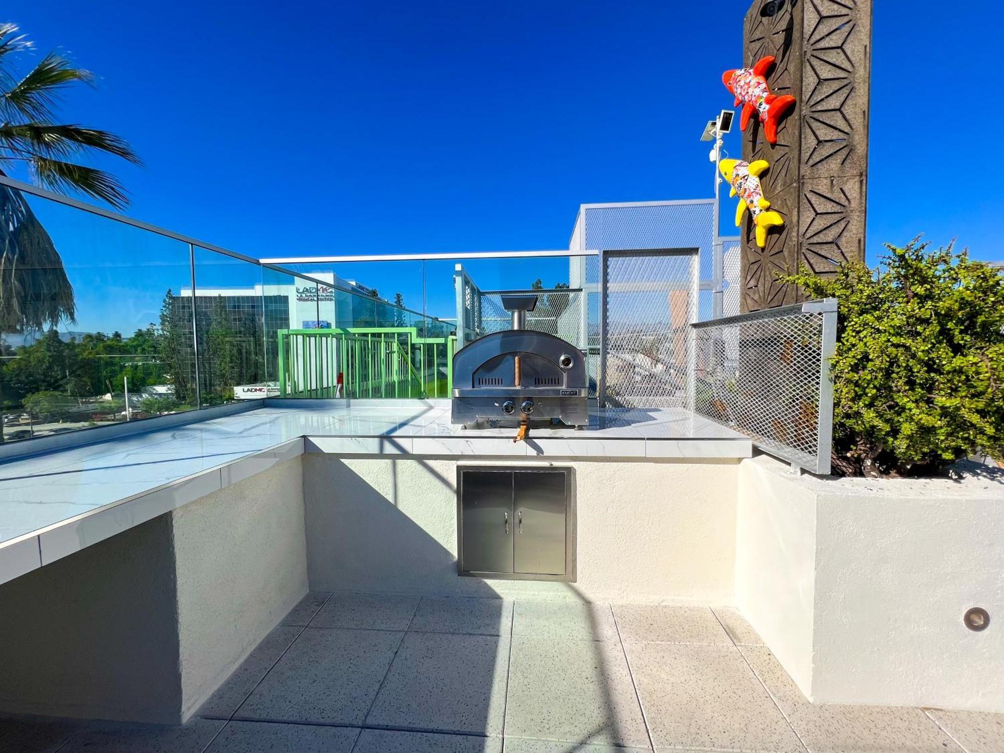 Downtown Los Angeles Skyline Balcony View Modern Penthouse المظهر الخارجي الصورة